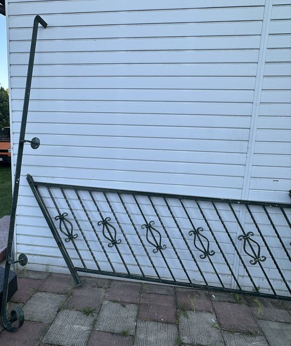 Balustrady barierki masywne kute ręczna robota stan bardzo dobry