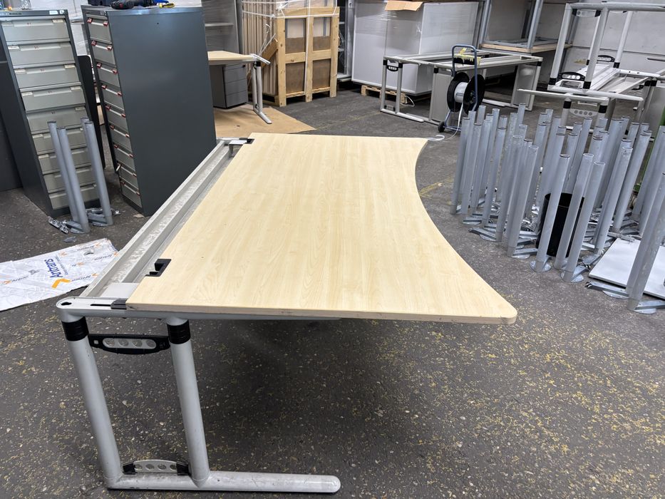 Biurko sosnowe duże wymiary 180/200x80/90