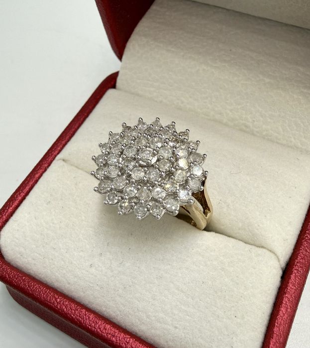 Złoty pierścionek z diamentami 1,00ct