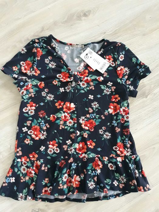 nowa bluzka Orsay M38 kwiaty baskinka