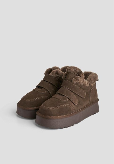 Угги на липучці, уггі на платформі, Зимове взуття, UGG, тепле взуття!