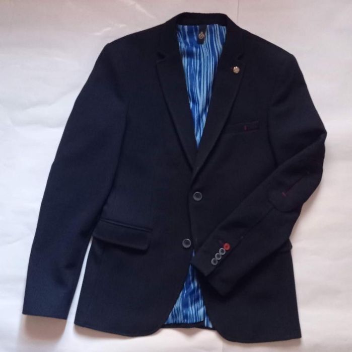 Синій чоловічий піджак  Palmiro Rossi/Туреччина (70% вовни) р. L
