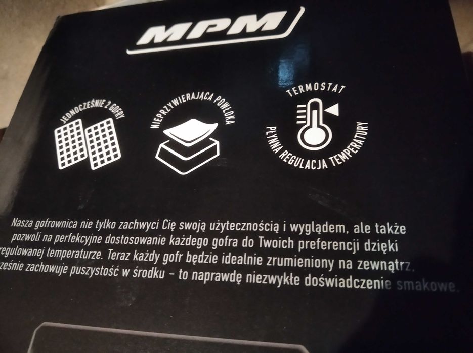 Gofrownica 1400w MPM