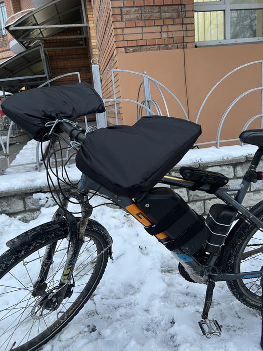 Рукавиці перчатки муфти на руль велосипеда скутера