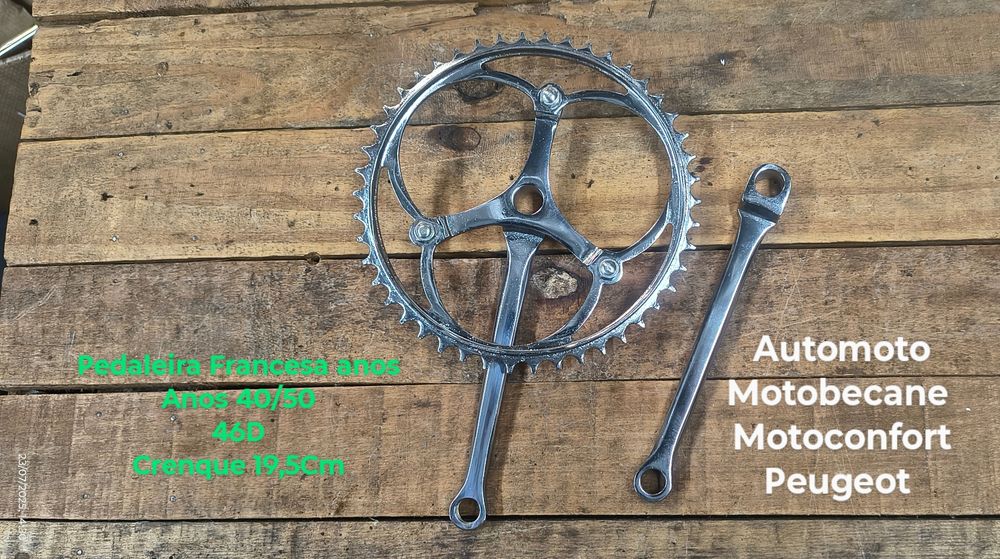 Pedaleiras Francesas bicicleta anos 40/50 e 60/70/80/90 single speed