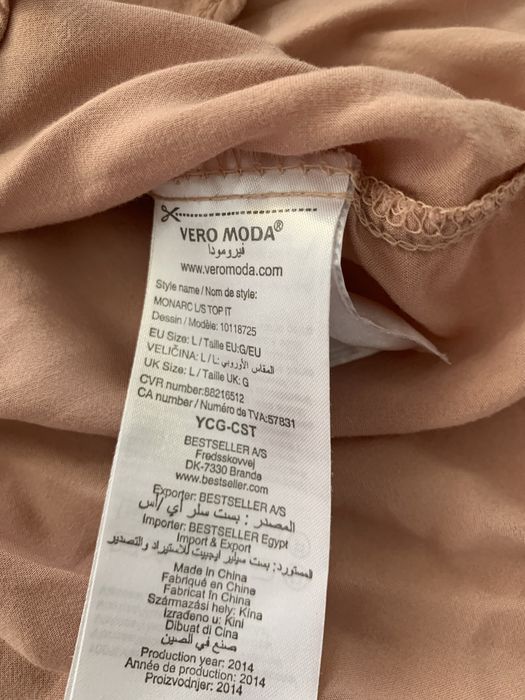 Łososiowa bluzka damska Vero Moda