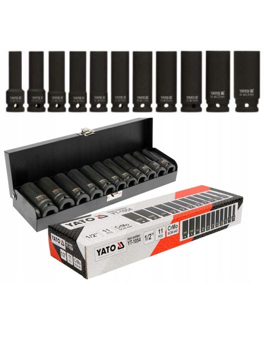 Набір торцевих ударних головок 1/2" YATO YT-1054