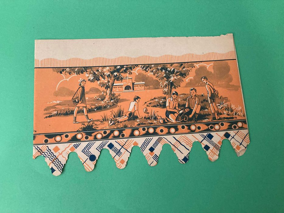 Folha de Louceiro muito bonita Antiga Anos 50