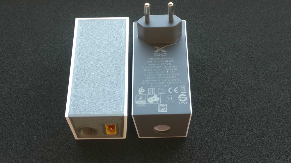 Живлення Starlink Mini від батареї FPV 3s-7s або автомережі DC адаптер