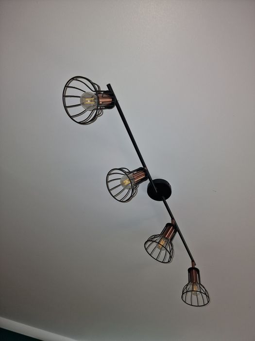 Sprzedam dwie lampy sufitowe GOLDLUX Sofia Czarno-miedz