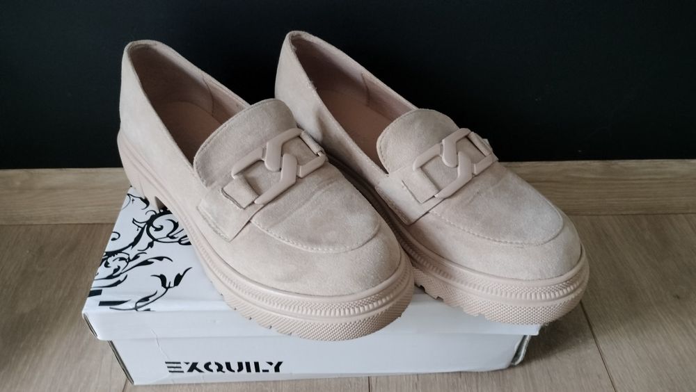 Sprzedam beżowe półbuty /mokasyny r.40