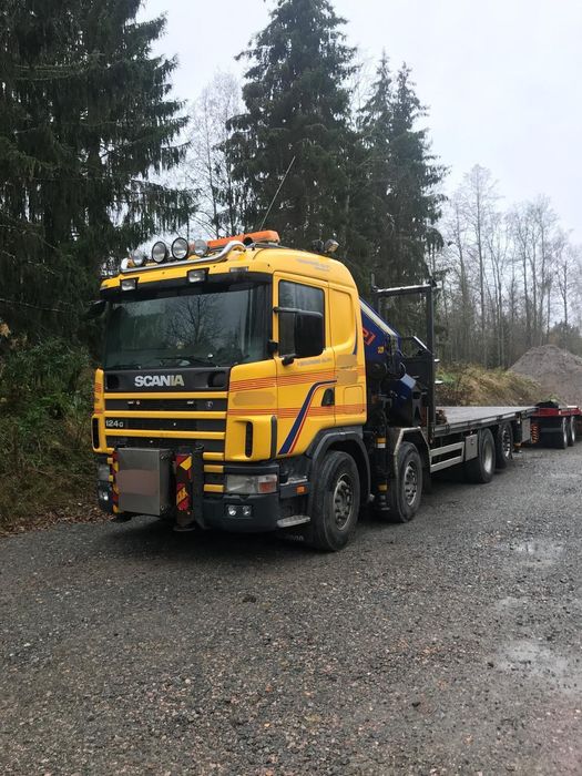 Scania 124 8x2 Grua PM63