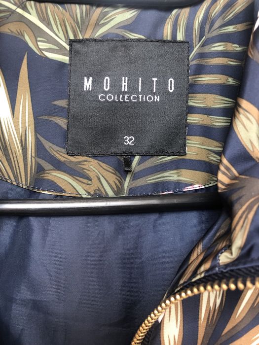 Parka jesienna damska r. 32 XXS płaszcz kwiaty  Mohito
