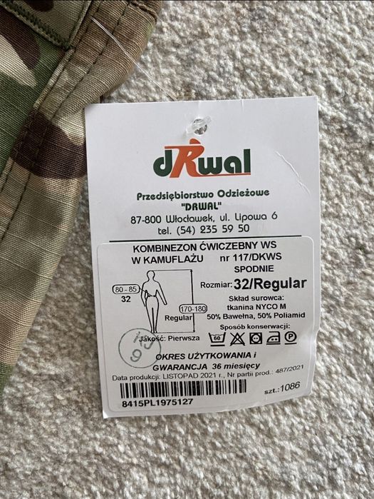 Spodnie taktyczne multicam WS Drwal M