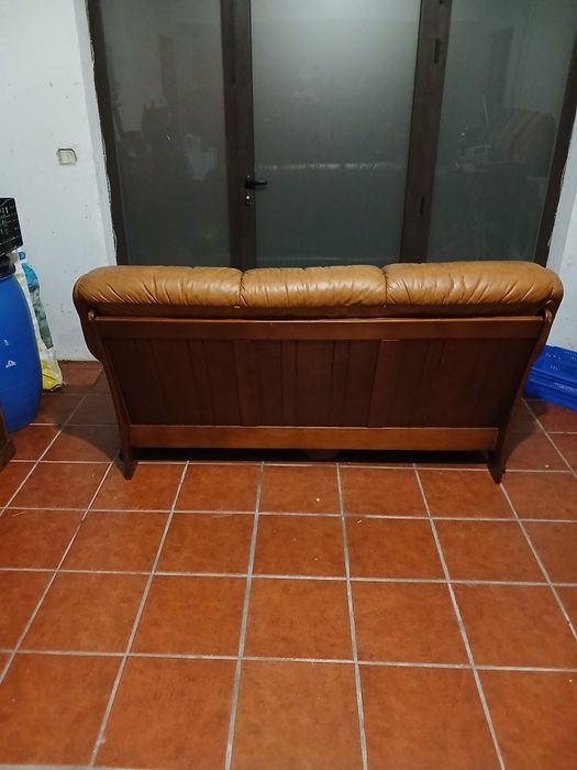 Sofas em couro..