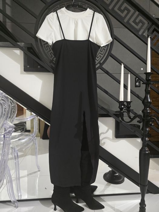 komplet  maxi sukienka i bluzka  L