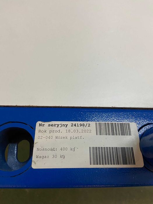 Wózek do płyt z 3 przegrodami 1000x800 mm – 2 sztuki