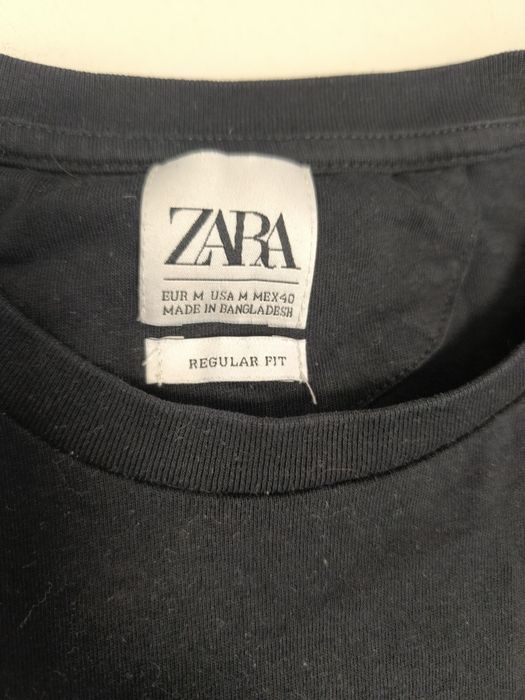 T-shirt czarny Zara M