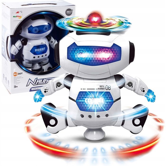 Robot Interaktywny Tańczący Na Baterię Dla Dzieci Android Obrót 360 St