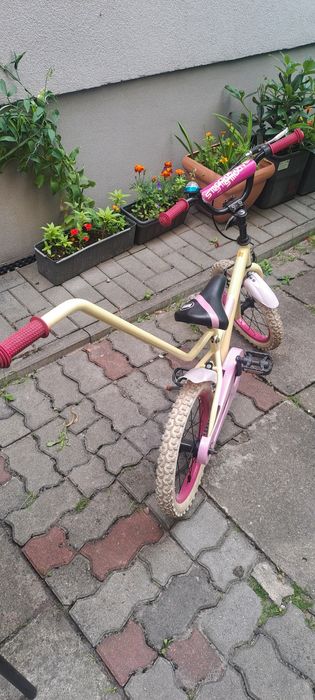 Rower rowerek dziecięcy 16" z uchwytem do nauki