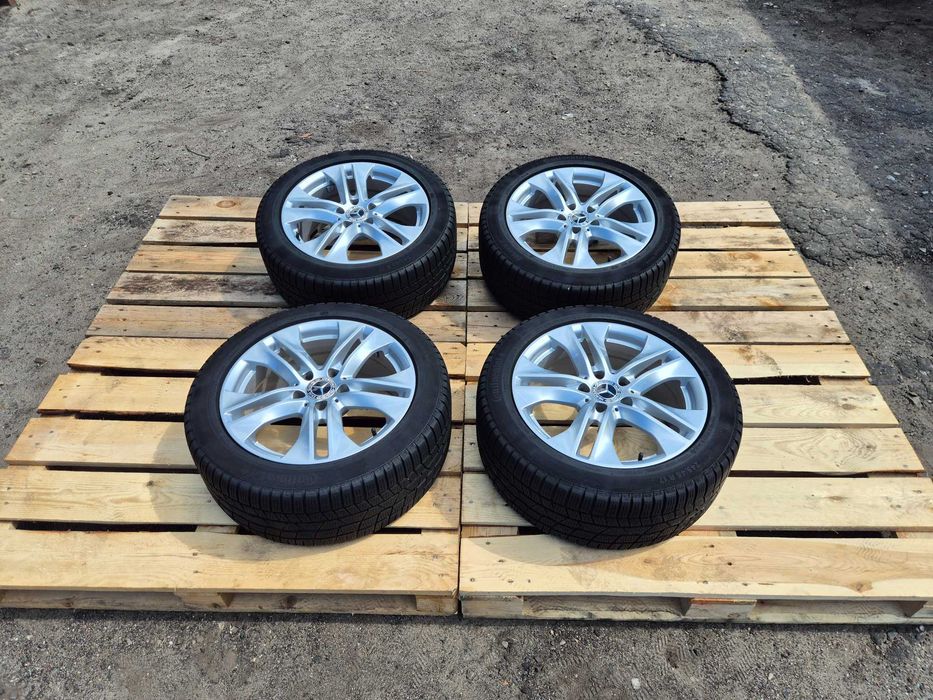 Komplet Koła Felgi 17" Cali ZIMA! MERCEDES 5x112 ET48 8J E W212 W207 Oryginał 66.6mm