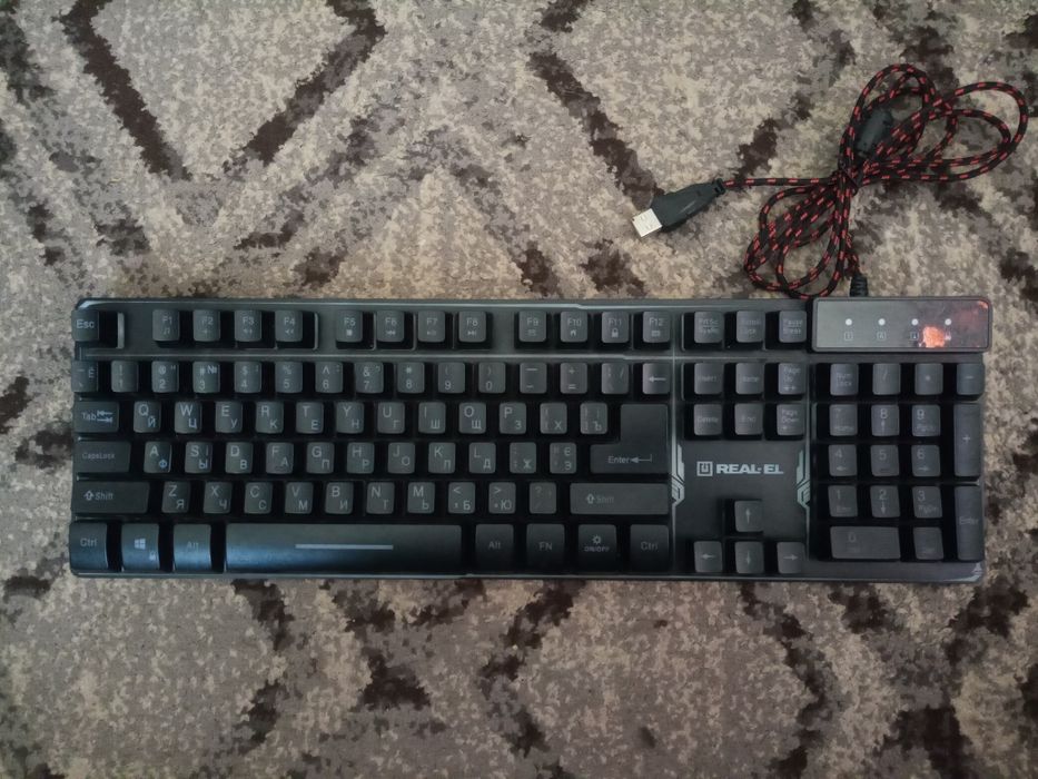 Игровая клавиатура RealEl Gaming 8700 Backlit механика
