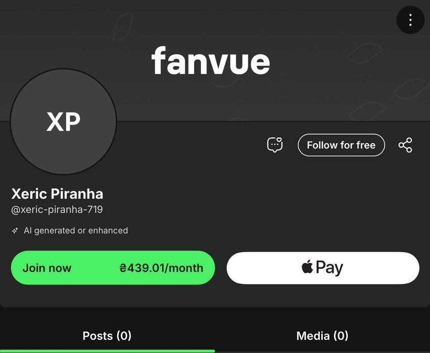 Верифікований акаунт Fanvue