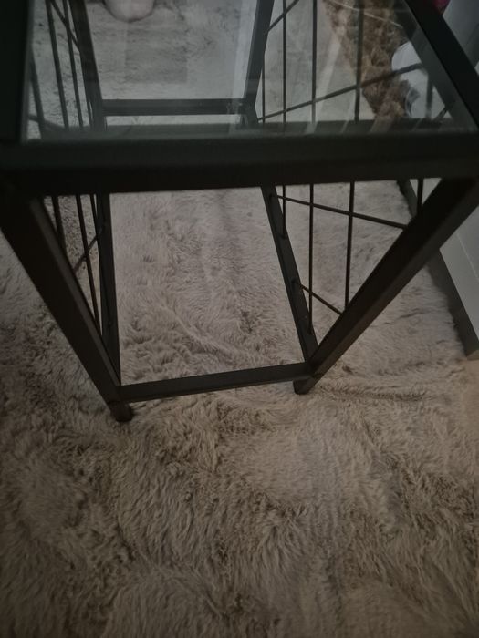 Mesa de apoio tampo de vidro
