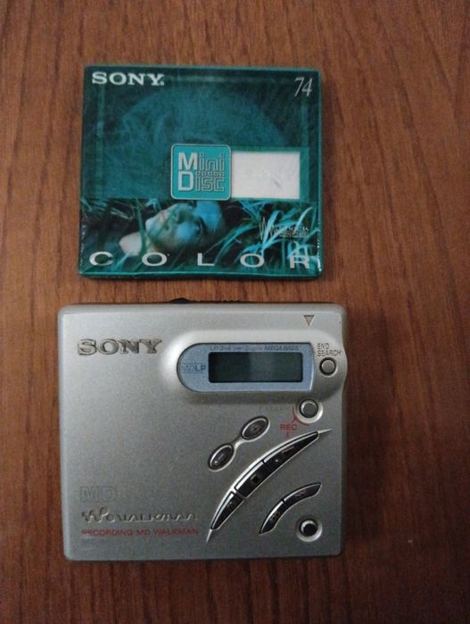 Mini disc Sony com disket virgem