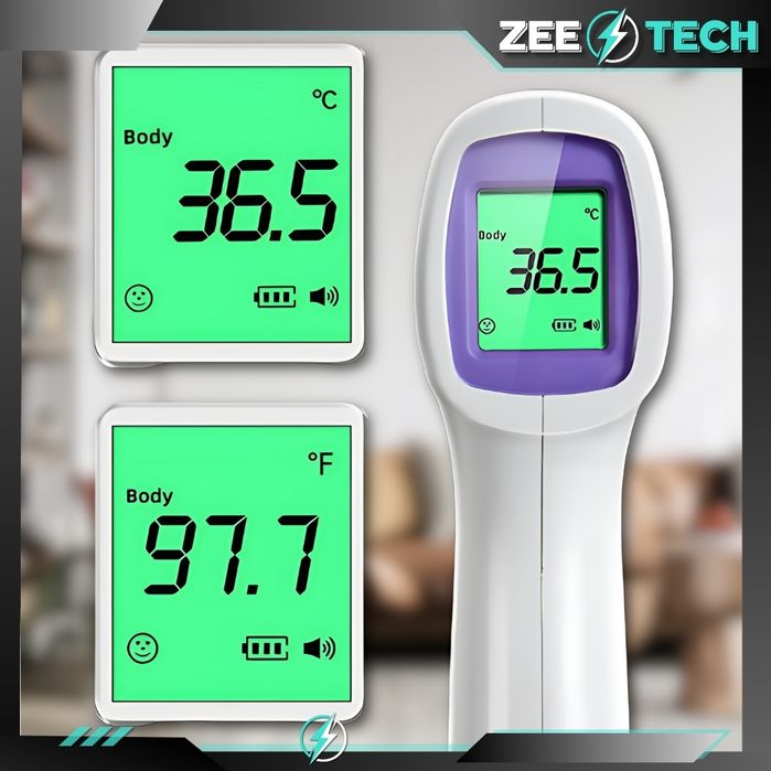 Termometr Bezdotykowy Elektroniczny Medyczny Na Podczerwień Cyfrowy