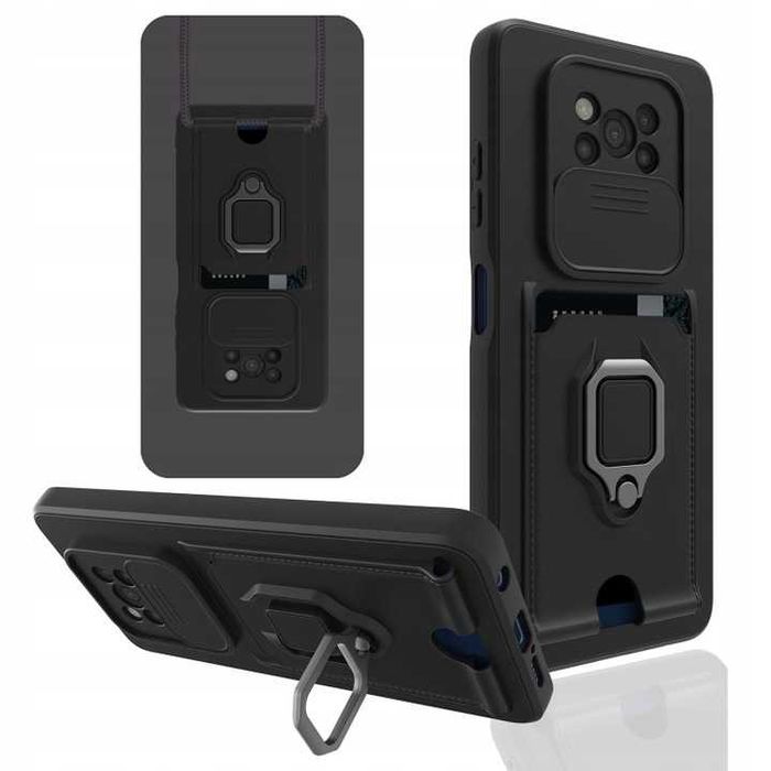 Bigcousin Etui, plecki z linka do Xiaomi Poco X3 / PRO / NFC czarne
