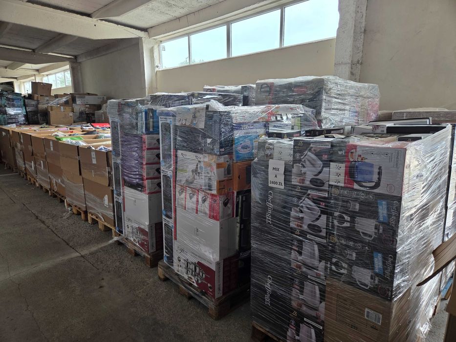 Palety mix, boxy hurt relaxdays tchibo nadwyżki zwroty amazon eglo