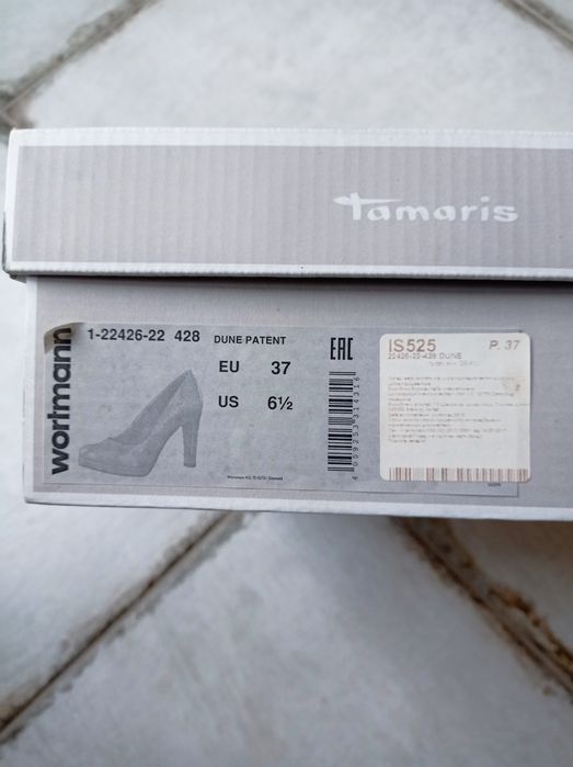 Туфли женские кожаные бренд Tamaris