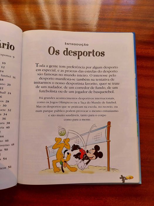Os Desportos, Disney, O mundo do conhecimento, livro didático