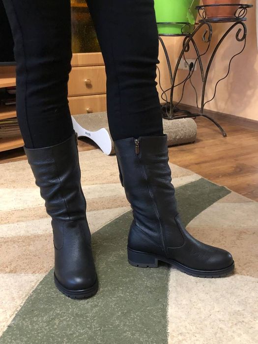 Сапожки жіночі шкіряні