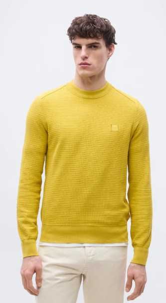 Мужской свитер Hugo Boss yellow sweater Оригинал New !
