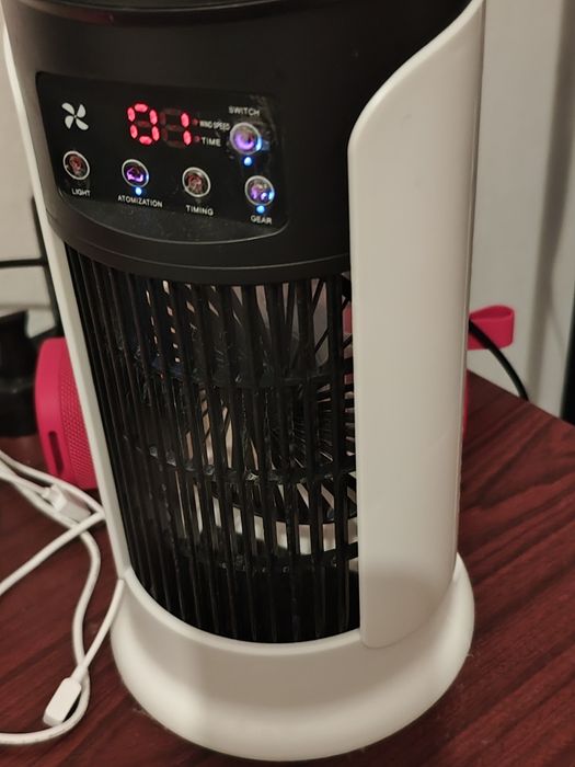 Mini ar condicionado com luz