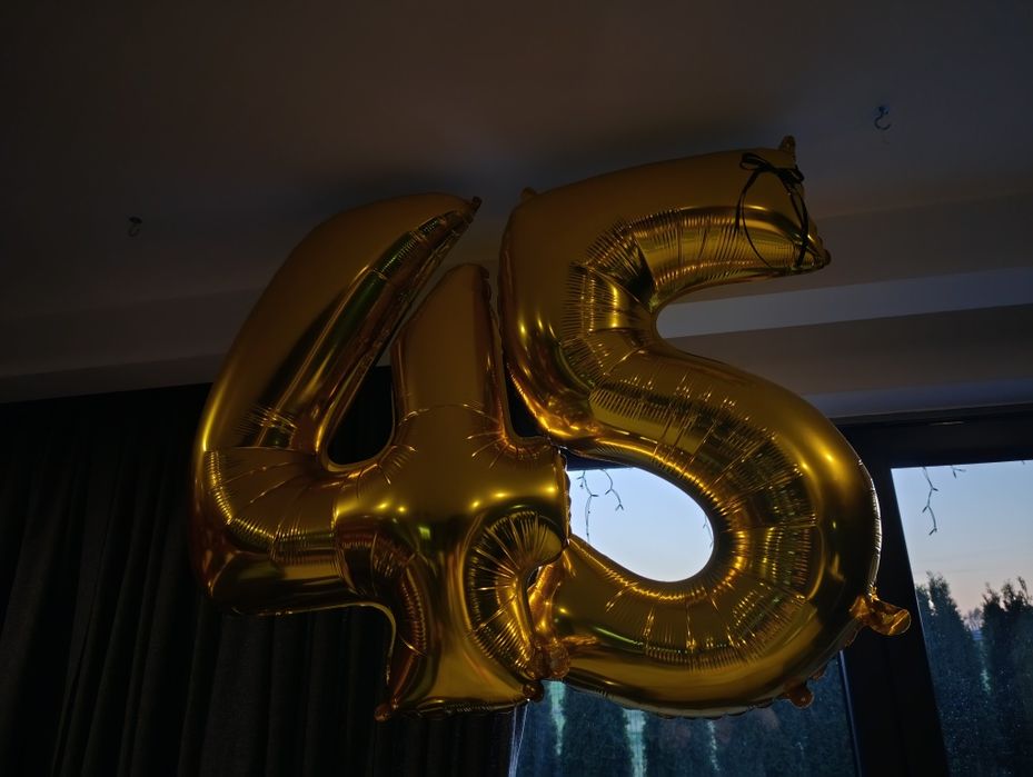 Balony na urodziny 2,4,24,42 duże 4,5,45,54
