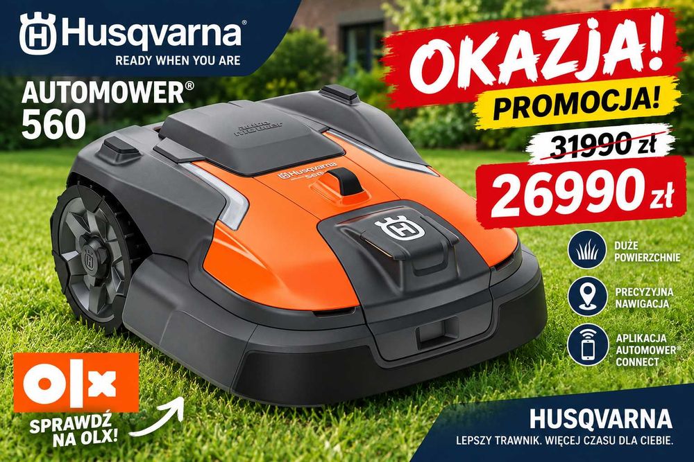 HUSQVARNA Automower  560EPOS  Okazja Raty Promocja Roboty  Białogard