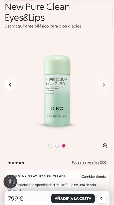 Змивка для очей і губ Kiko.До вариості 25 грн - комісія олх