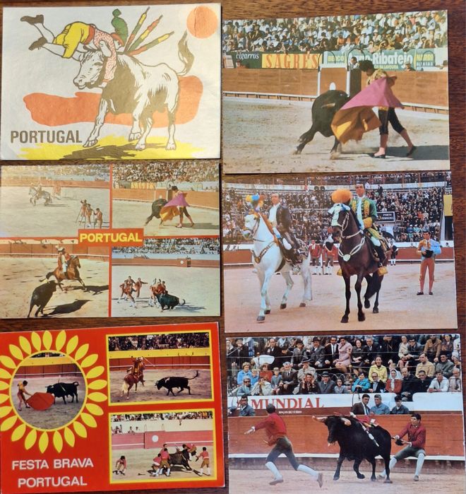 12 bilhetes postais tauromaquia
