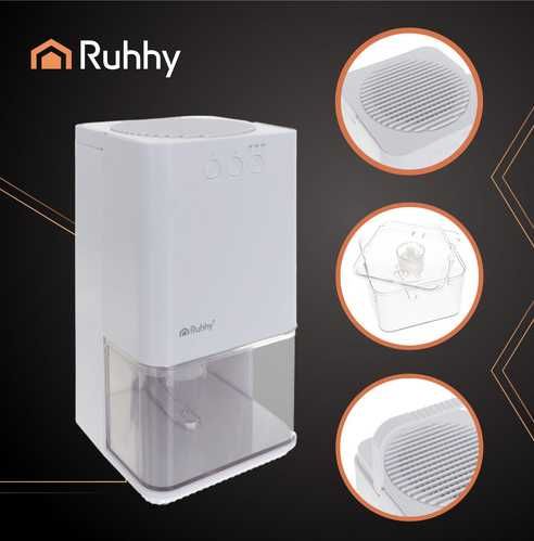 Осушувач повітря Ruhhy 26495. Білий. 380 мл/доба. 36 Вт. Польща.