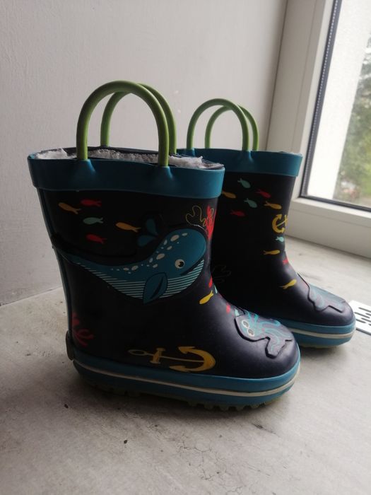Резинові чоботи 22 р, утеплені