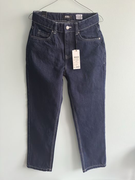 MONO Copenhagen – jeansy Chester Straight (granatowe)