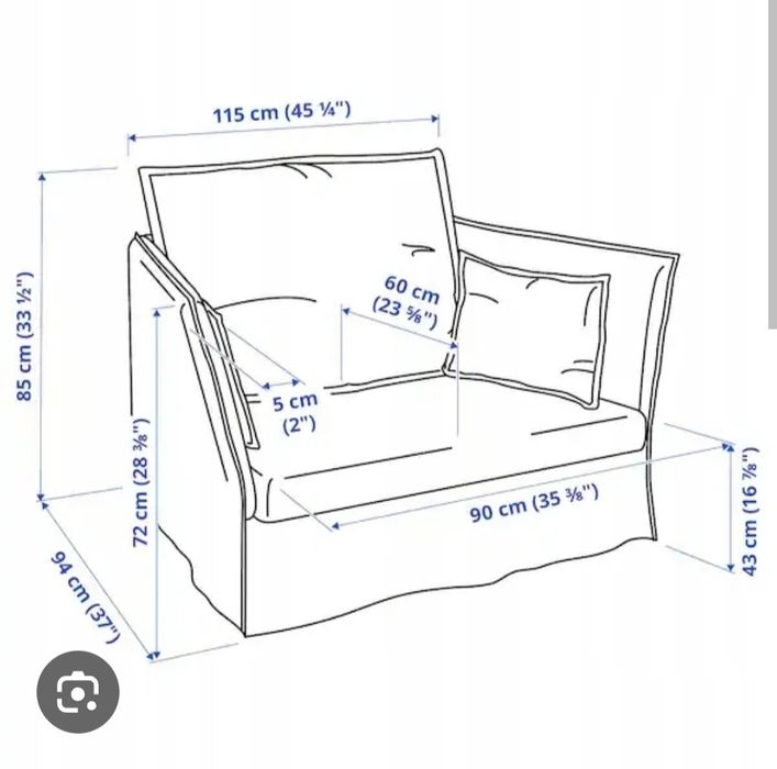 Fotel, sofa Ikea