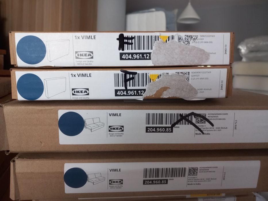 Nowe 1/2 Ceny pokrycie pokrowiec Vimle 2 os. Saxemara czarno-niebieski
