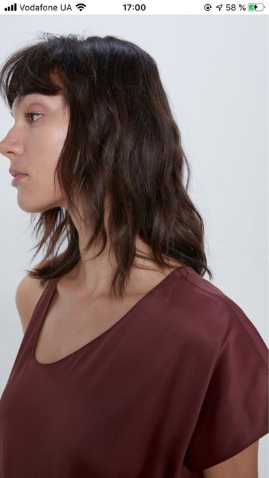 Платье миди Zara вискоза