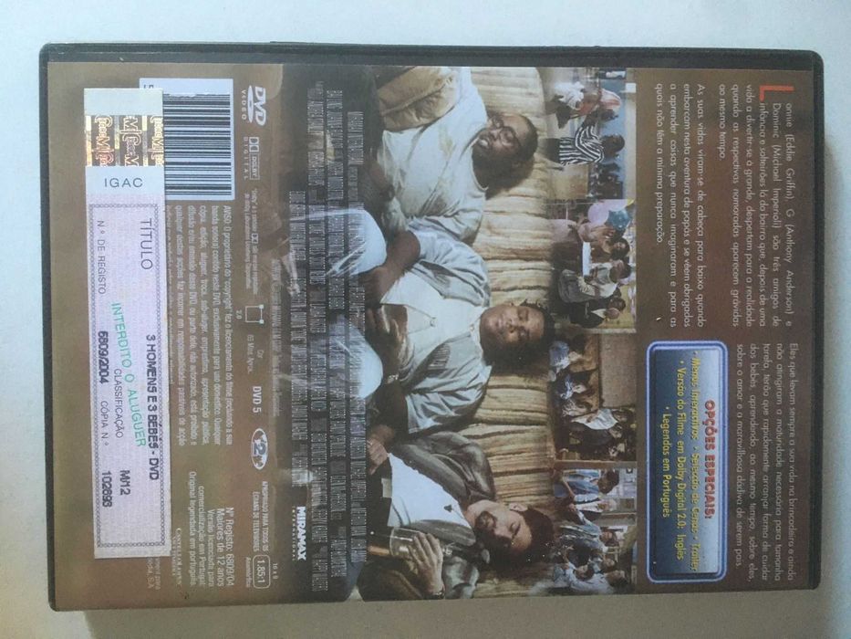 DVD - 3 Homens e 3 Bebés