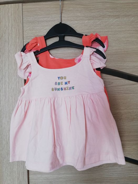 2 sukienki niemowlęce, sukienka dla dziewczynki, sukienka dziewczęca