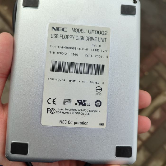 USB Floppy disk drive unit